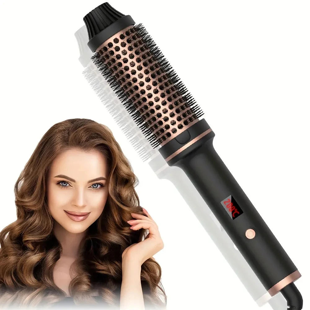 Hair Curler Straightener Electric Hair Brushes Hot Comb Professional Curling Iron Heated Anti-Scald Thermal Brush