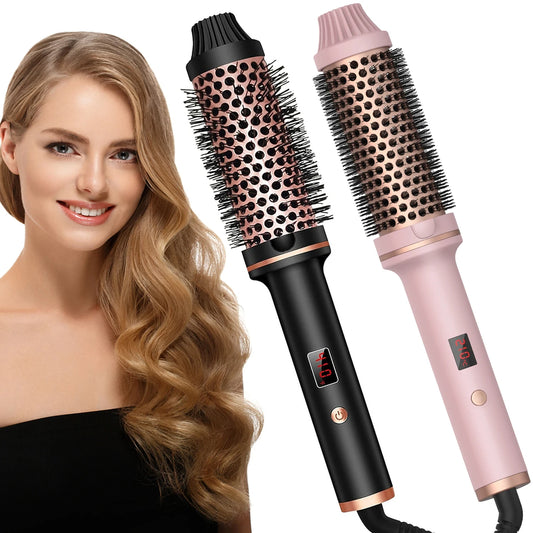 Hair Curler Straightener Electric Hair Brushes Hot Comb Professional Curling Iron Heated Anti-Scald Thermal Brush