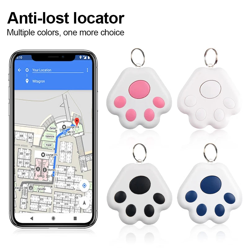 Mini GPS Tracker Key Kids Bag Finder Dog Cat Pet Locator Smart Bluetooth Tracker Device Anti-lost Reminder for IOS/ Android