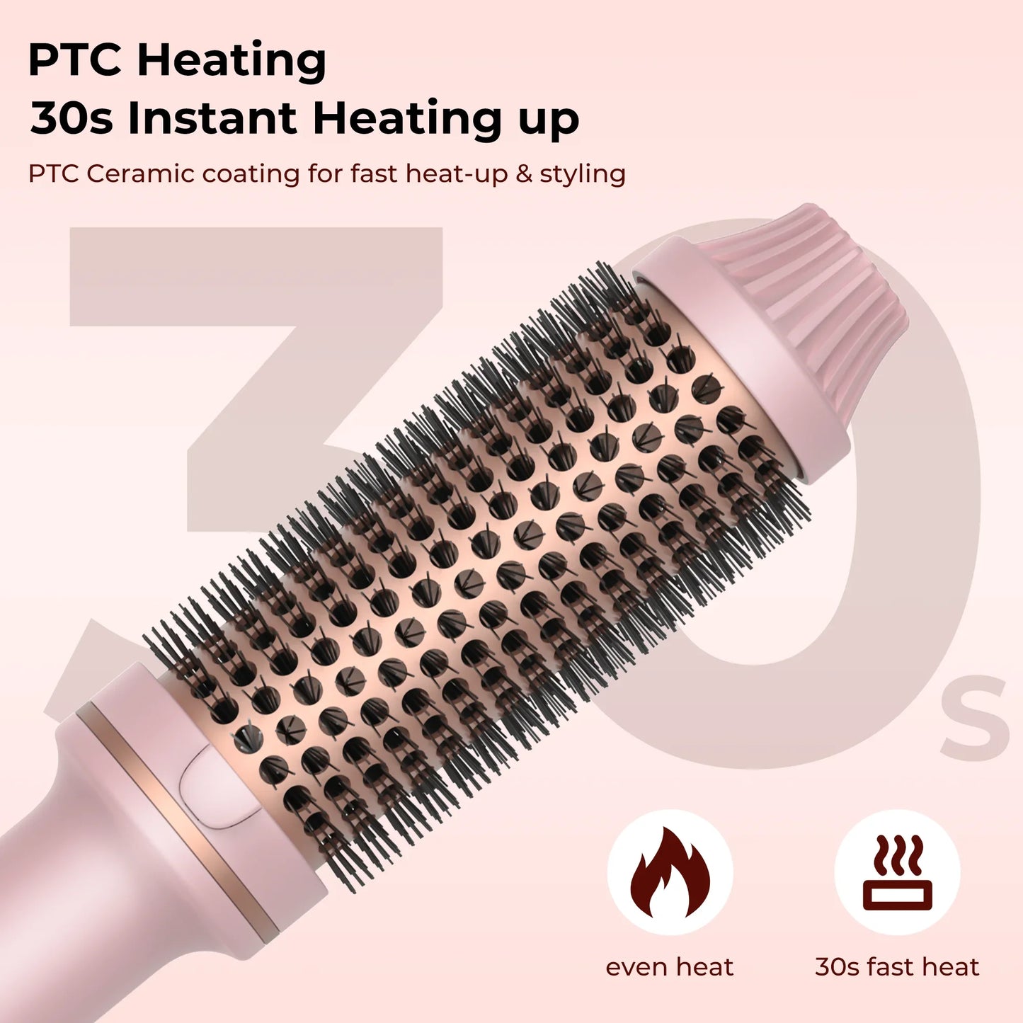 Hair Curler Straightener Electric Hair Brushes Hot Comb Professional Curling Iron Heated Anti-Scald Thermal Brush