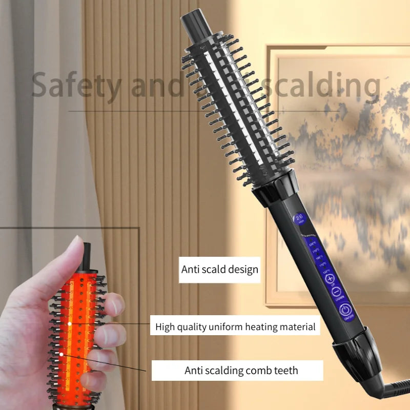 Professional Ceramic Hair Brush Curler Electric Hair brush Comb Hair Curling Roller Hair Curling Iron